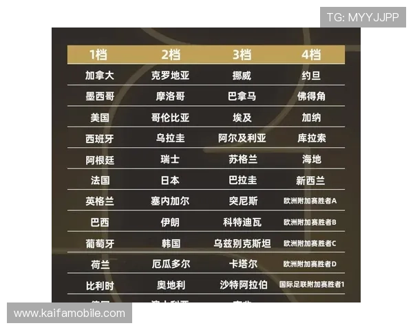 2026年世界杯分组对战表图详细解析与最新预测指南